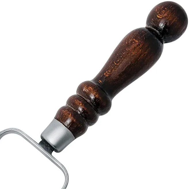 Двойной вилка-шампур с деревянной ручкой, 50см - фотография № 3