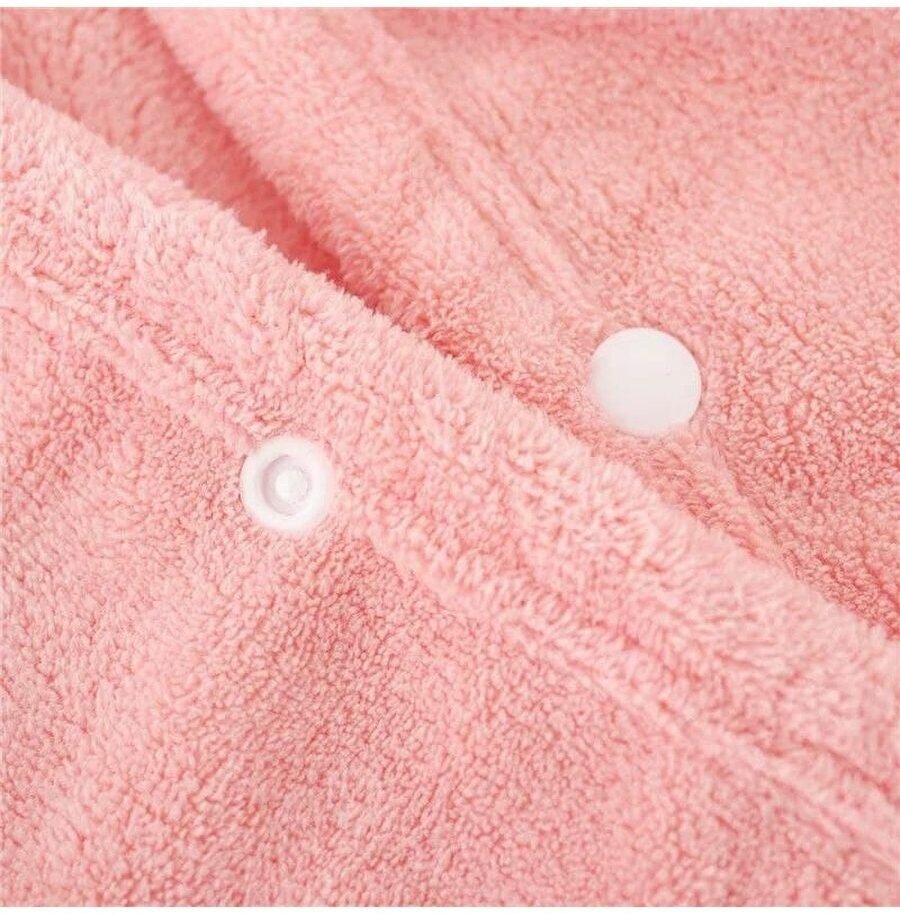 полотенце детское банное с капюшоном Розовый Зайчик - фотография № 5