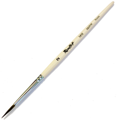 Кисть Roubloff 1410 белка №2, круглая, с короткой ручкой бежевый