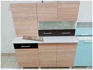 Кухонный гарнитур Тренд 1,3 м (Белый/Венге/Дуб сонома) Кухонный гарнитур Тренд готовое решение для <b>В</b>