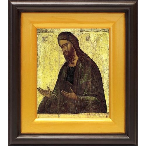 Святой Иоанн Предтеча, XV в, икона в широком киоте 16,5*18,5 см