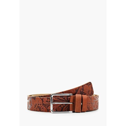 фото Ремень olio rosti, натуральная кожа, подарочная упаковка, размер 120, длина 120 см., коричневый