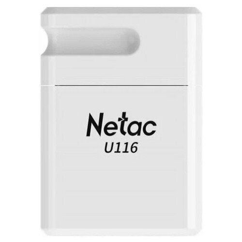 Флеш Диск Netac 128Gb U116 NT03U116N-128G-30WH USB3.0 белый флешка машинка 128 гб usb 2 0