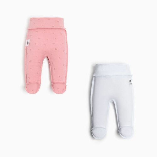 Комплект одежды Крошка Я, размер 62-68, розовый, белый комплект одежды крошка я размер 62 68 розовый белый