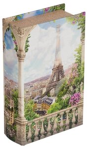 Шкатулка-книга 17 х 11 х 5 см №091 "Панорама Парижа", 1 шт. в заказе
