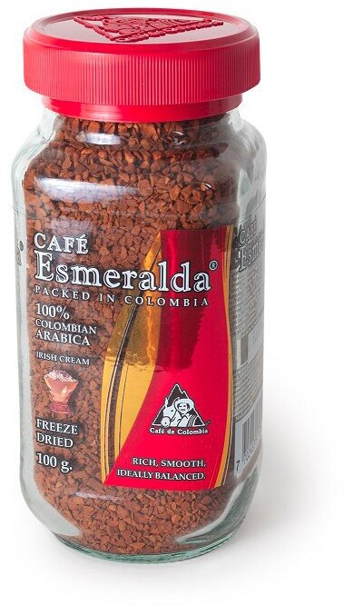 Ирландский крем - "Cafe Esmeralda", кофе сублимированный, 100 г.