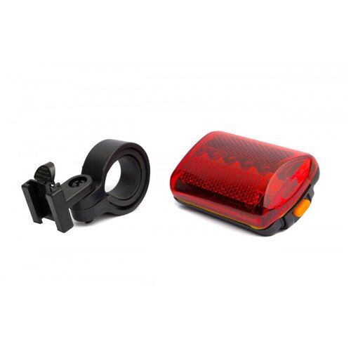 фара для велосипеда задняя jy 2l 5 диодов 2 лазера на подседельный штырь plastic black red Фонарь задний Jing Yi JY-380