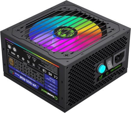 GameMax VP-500-RGB-MODULAR 80+ Блок питания ATX 500W Ultra quiet