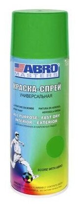 ABRO Краска-спрей Светло-зеленая стандарт ABRO MASTERS (473мл) (ABRO)