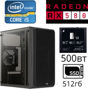 Игровой компьютер intel core i5 4460 AMD Radeon RX 580 8gb