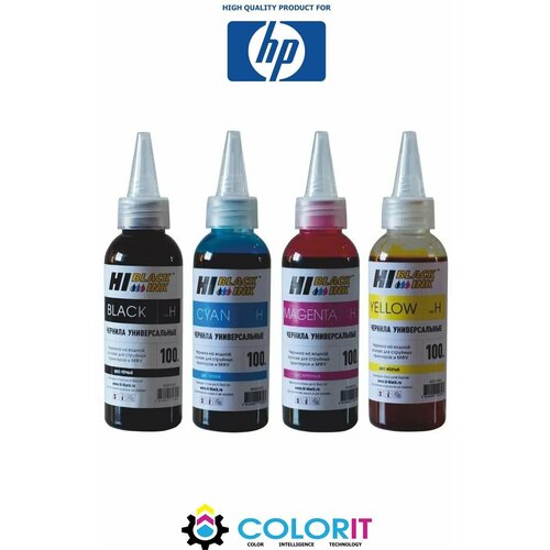 Чернила комплект для HP Deskjet, универсальные Hi-Black, 4*100 мл картридж hp c9352 22xlcolorsuperfine
