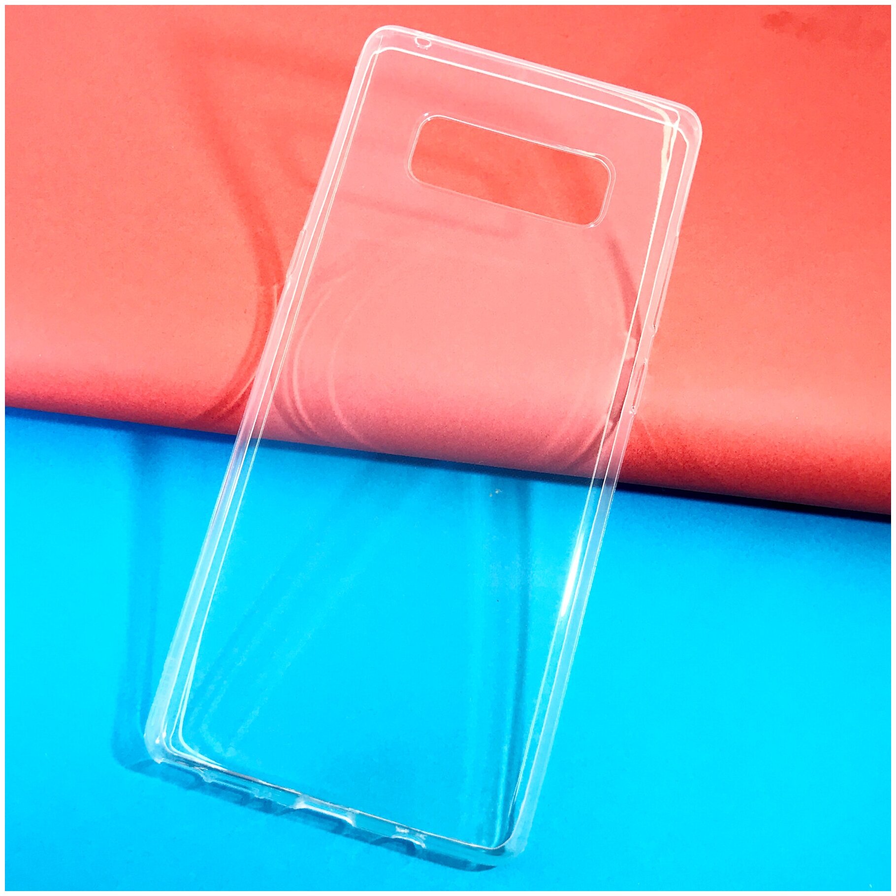 фото Чехол для Samsung Galaxy Note 8 Прозрачная силиконовая накладка с перфорацией для не прилипания к задней стенке телефона. Толщина 1 мм.