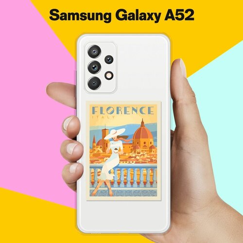 Силиконовый чехол Флоренция на Samsung Galaxy A52 жидкий чехол с блестками тук тук на samsung galaxy a52 самсунг галакси а52