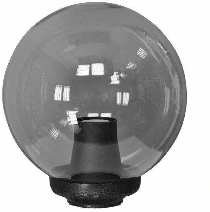 Уличный фонарь на столб Fumagalli Globe 250 Classic G25. B25.000. AZE27, Черный и Дымчатый