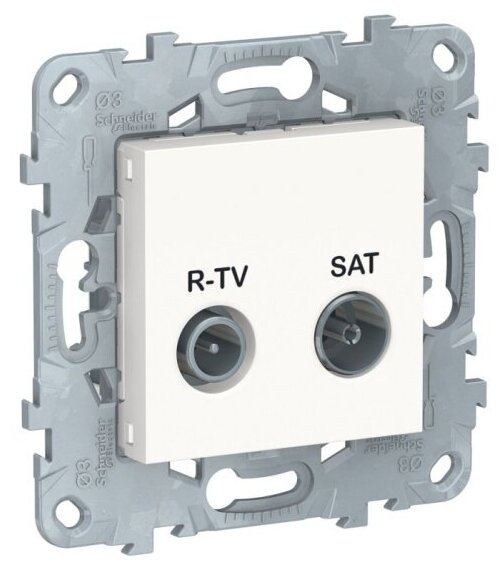 Розетка TV Systeme Electric (schneider Electric) SCHNEIDER ELECTRIC UNICA NEW R-TV/ SAT, оконечная, белый, NU545518