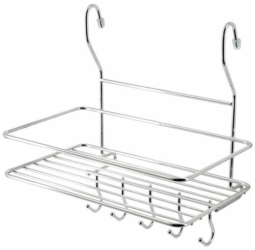 Полка на рейлинг прямоугольная с крючками Pomi dOro P280039 Railing