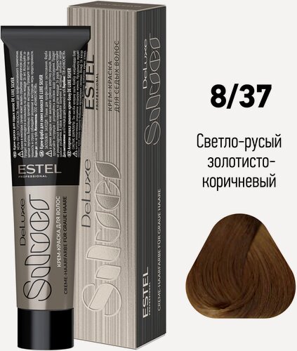 Изображение товара ESTEL De Luxe Silver крем-краска для седых волос, 8/37 светло-русый золотисто-коричневый, 60 мл
