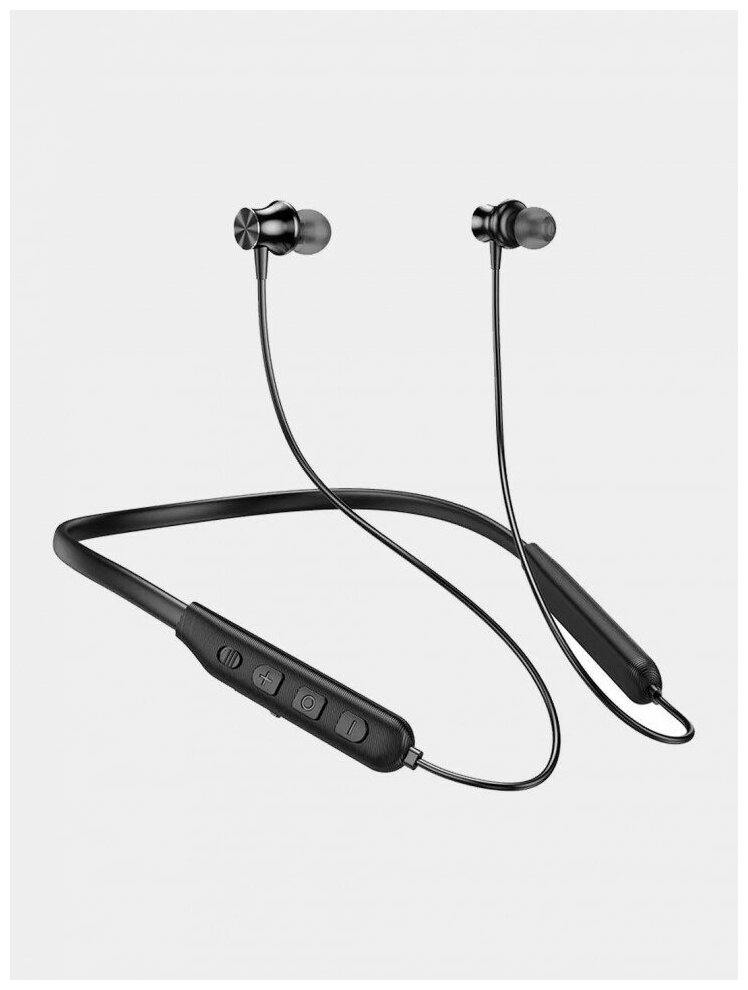 Беспроводные внутриканальные наушники Hoco ES64 Sport Wireless earphones с ободком Bluetooth V5.3 Время работы 30 часов (черный) - фотография № 6