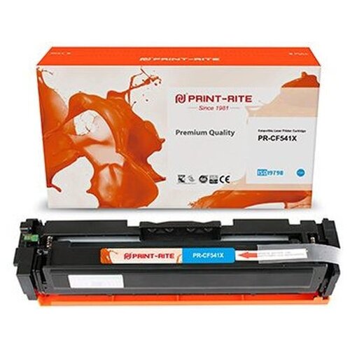 Картридж лазерный Print-Rite TFHB33CPU1J PR-CF541X CF541X голубой (2500стр.) для HP LJ M254dw/M280nw/M281fdn Canon MF642Cdw/MF641Cw/MF643Cdw/MF644Cdw/LBP621Cw/LBP622Cdw/LBP623Cdw картридж cactus cs cf540a black для hp laserjet m254dw m254nw m280nw m281fdn m281fdw 1400стр