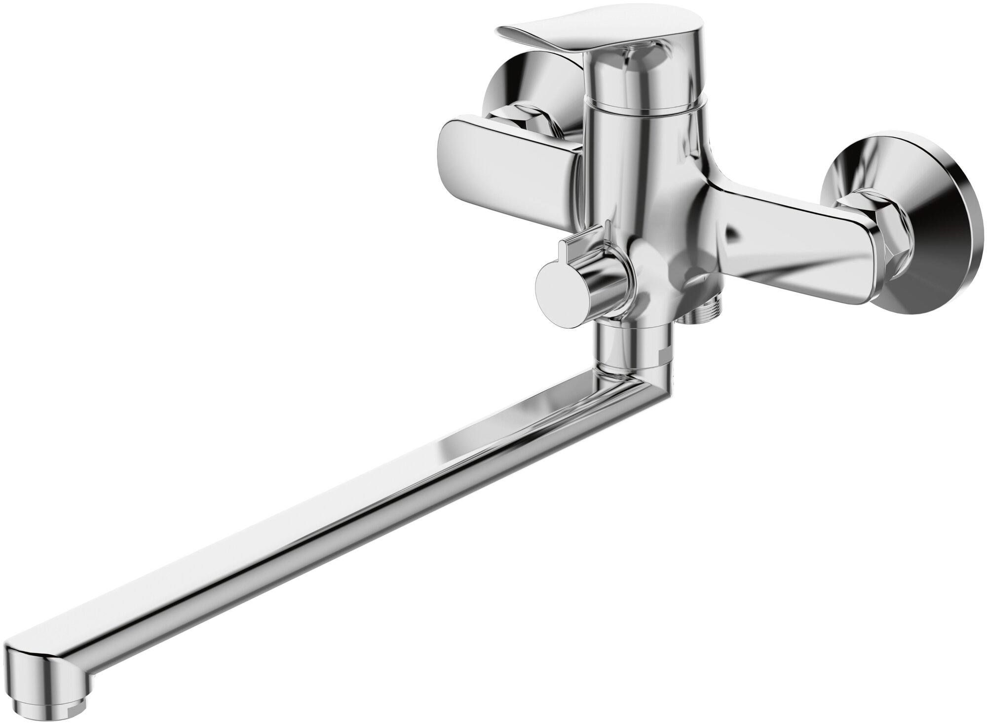 Смеситель "Asti" д/ванны, однорычажный, длин.поворот.излив 350 мм, c акс., хром арт. AT 31