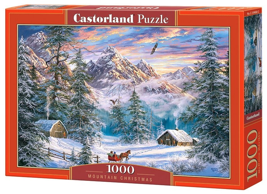 Пазл Castorland 1000 деталей: Рождество в горах