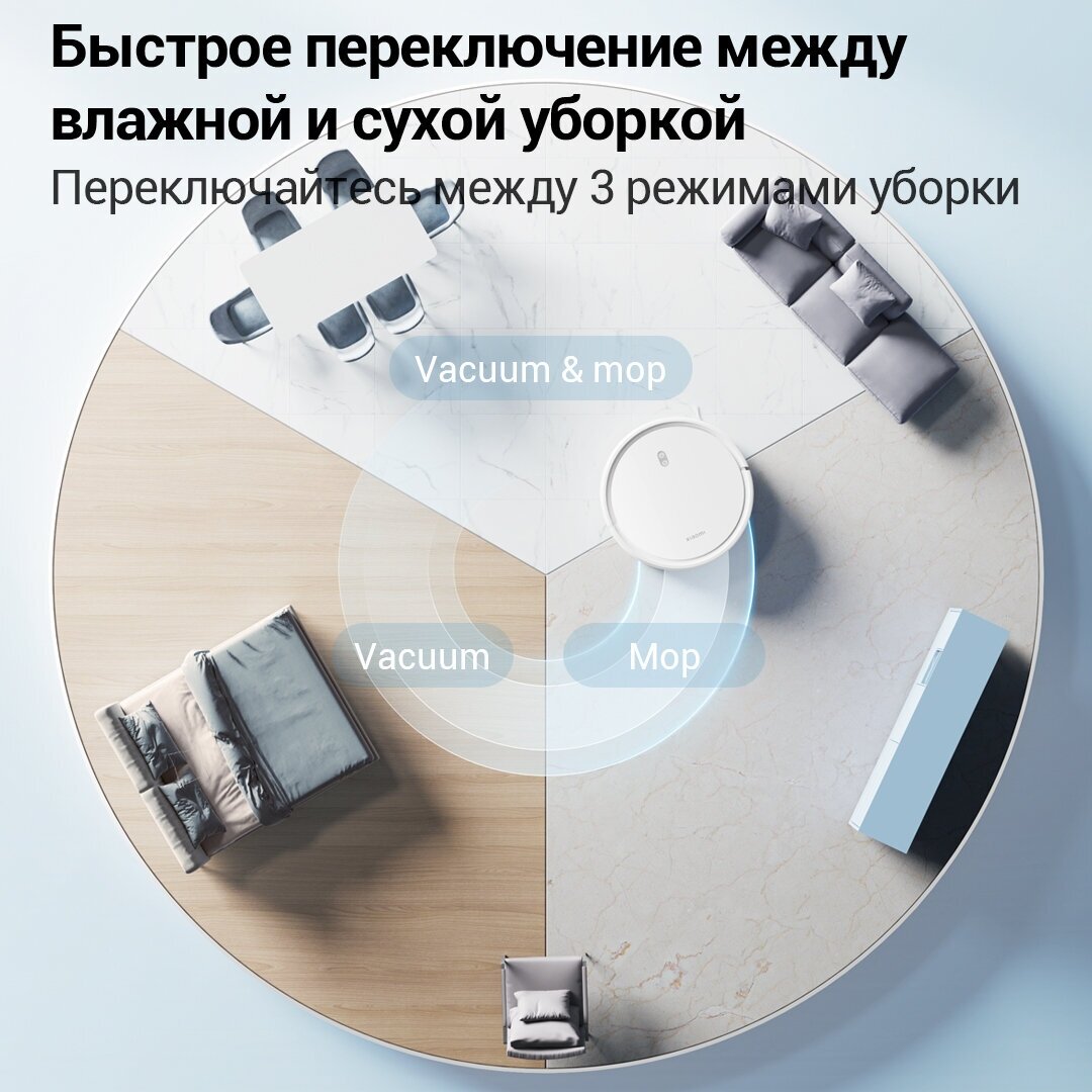 Робот-пылесос Xiaomi Robot Vacuum E10 EU B112 (BHR6783EU) - фото №5