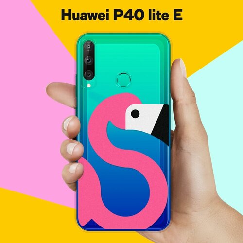 Силиконовый чехол Фламинго на Huawei P40 Lite E