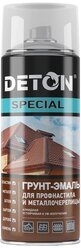 Грунт-эмаль Deton Special для профнастила и металлочерепицы, RAL 3003 рубиново-красный, 520 мл