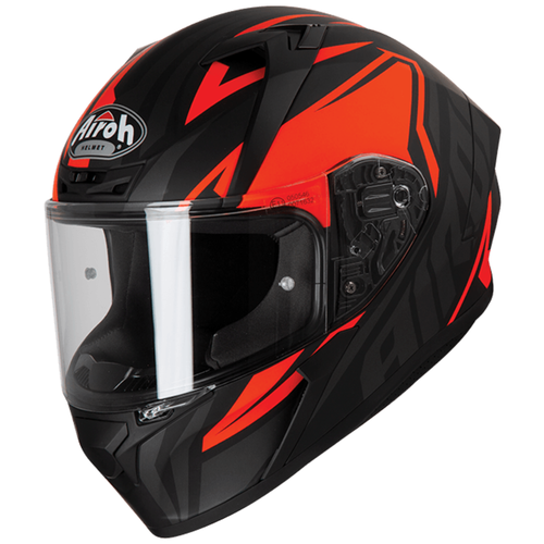 фото Шлем интеграл airoh valor impact, мат., черный/оранжевый, размер l airoh helmet