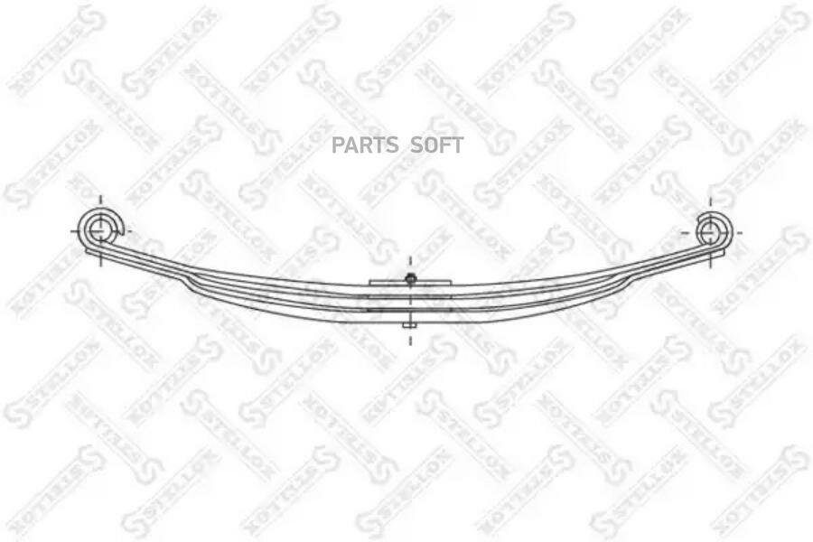 STELLOX 8455684SX 84-55684-SX_рессора ! перед. 3/24x81x80 860+860 S22/S22 \MB 1417-31.1717-33.1820-34