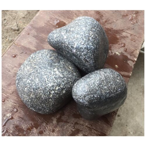 Хромит шлифованный камни для бани сауны средний размер для печей в коробке 10 кг