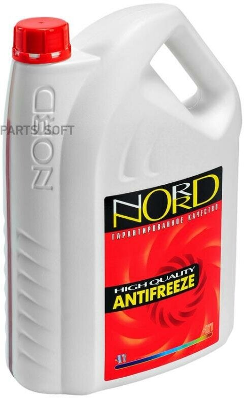 NORD NR 20249 Антифриз NORD High Quality Antifreeze готовый -40C красный 5 кг NR 20249