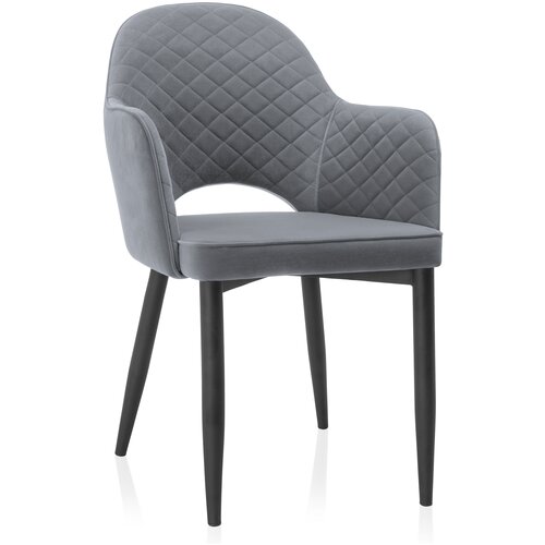 фото Стул на металлокаркасе vener dark gray woodville