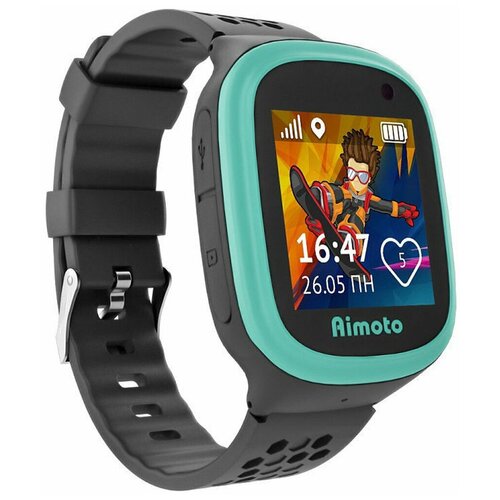 Смарт-часы Кнопка Жизни Aimoto Start 2 144 синий черный 9900202 410900₽