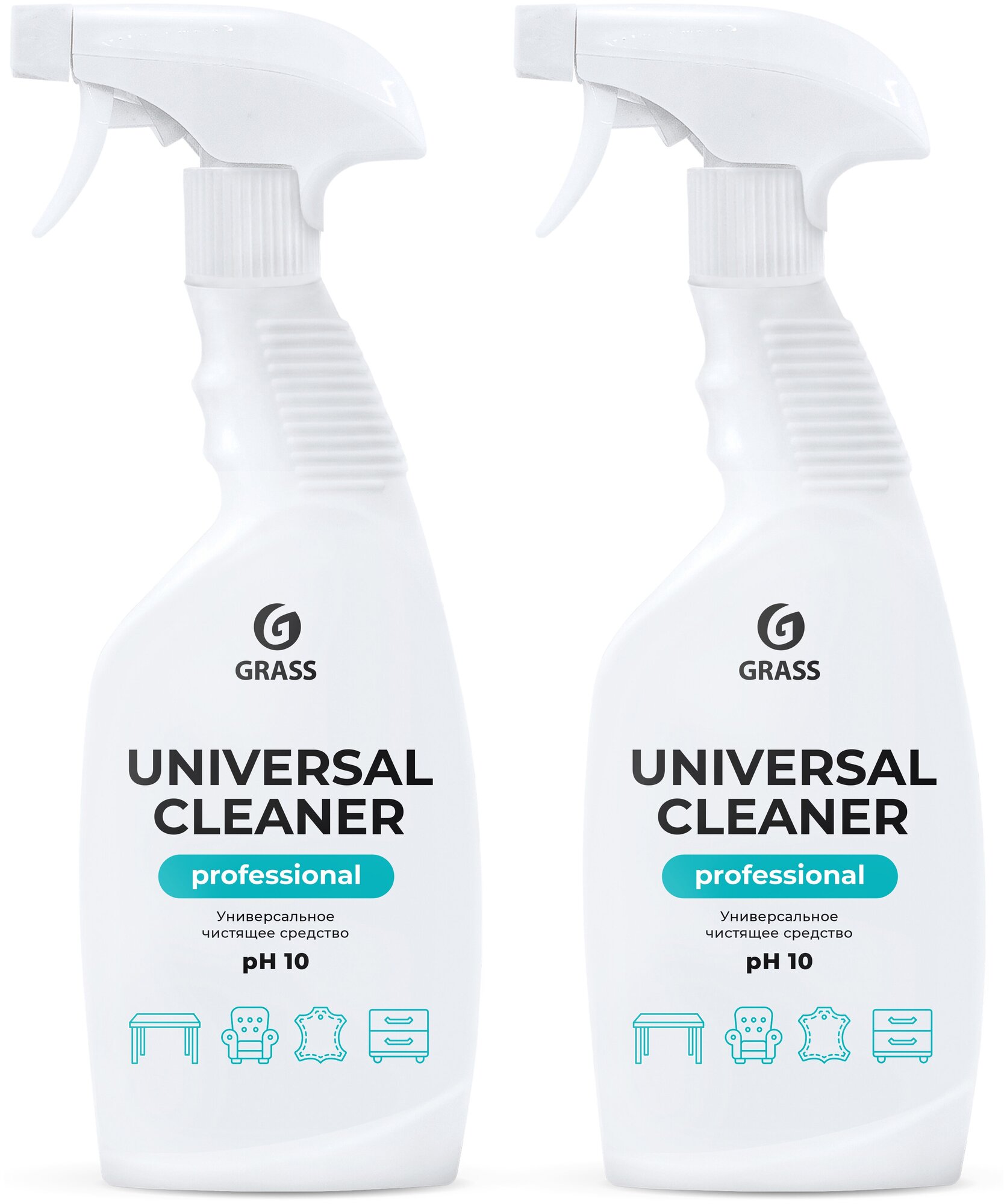 Универсальное чистящее средство GRASS Universal Cleaner Professional, средство для чистки мягкой мебели, для ковров 2х600мл