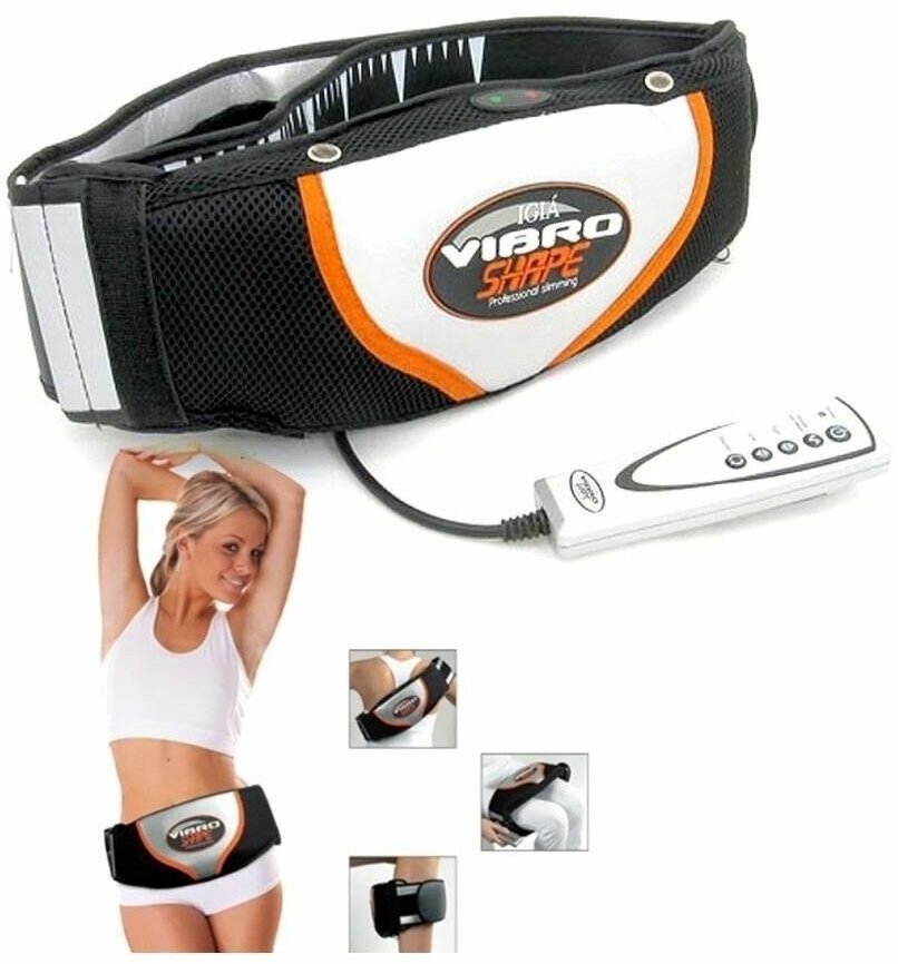 Массажный пояс для похудения Vibro Shape с эффектом сауны - фотография № 1