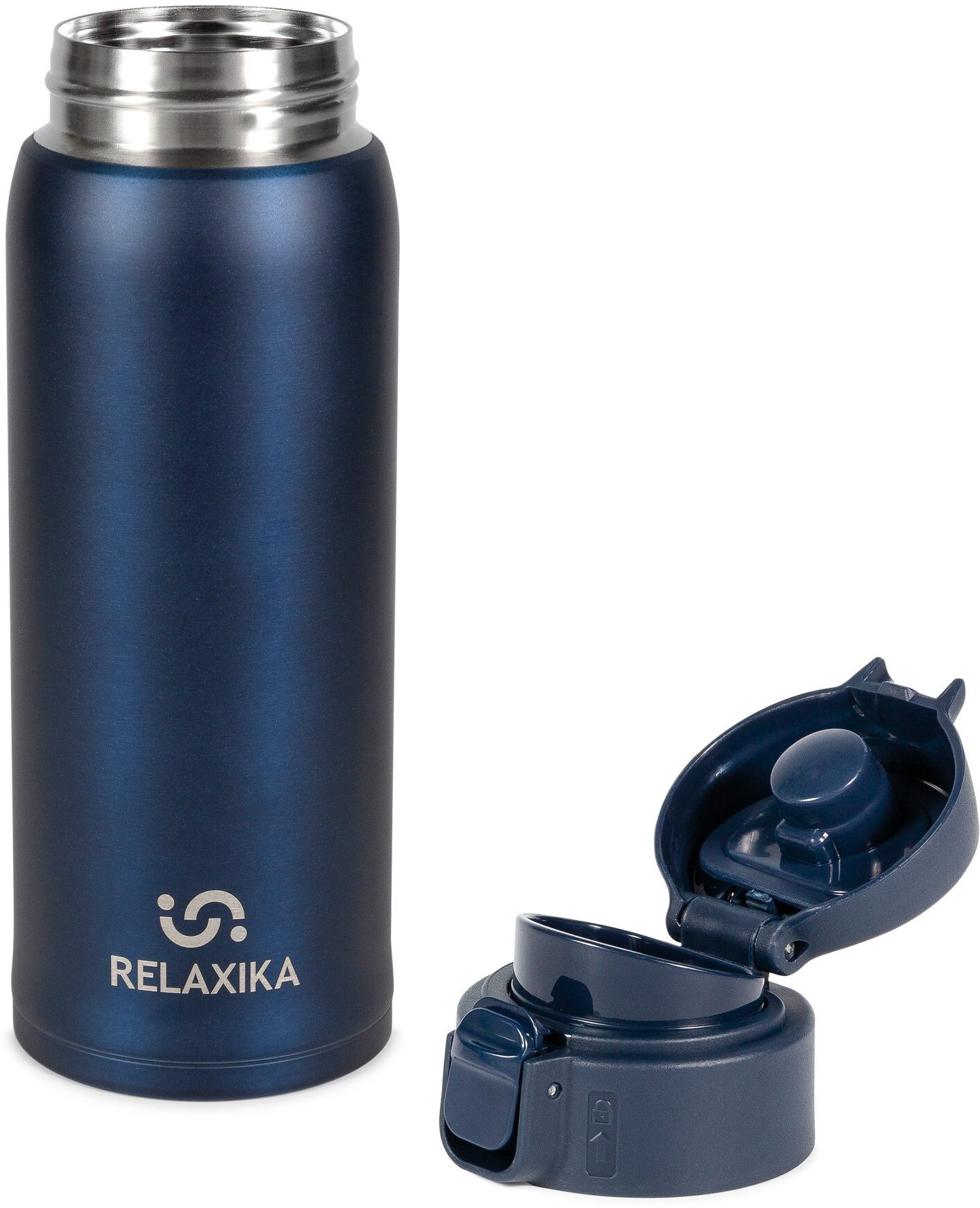Термокружка Relaxika 0,48л синяя R701.480.3L1 (арт. 852147) - фотография № 16