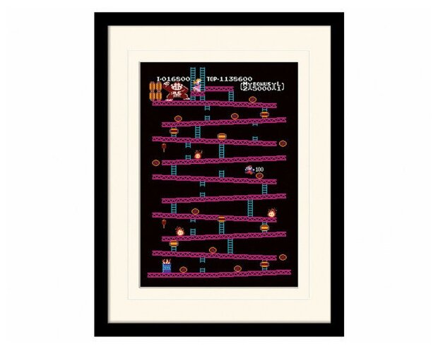 Принт в рамке Pyramid Mounted  & Framed Prints: Donkey Kong (NES)