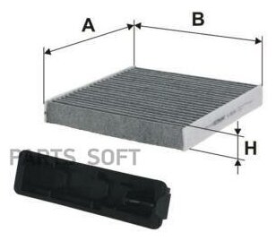 Фильтр салонный Filtron - RENAULT CLI O/TWI NGO/MODUS/NI SSAN MI CRA угольный / (K 1152A) FILTRON / арт. K1152A - (1 шт)