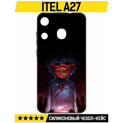 Чехол-накладка Krutoff Soft Case Атака Хаги Ваги для ITEL A27 черный чехол накладка krutoff soft case хаги ваги пи джей мопс о гусеница для itel a27 черный