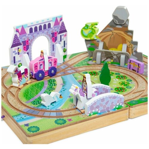 фото Транспортный набор в чемоданчике melissa&doug "королевская дорога" 32842m melissa & doug