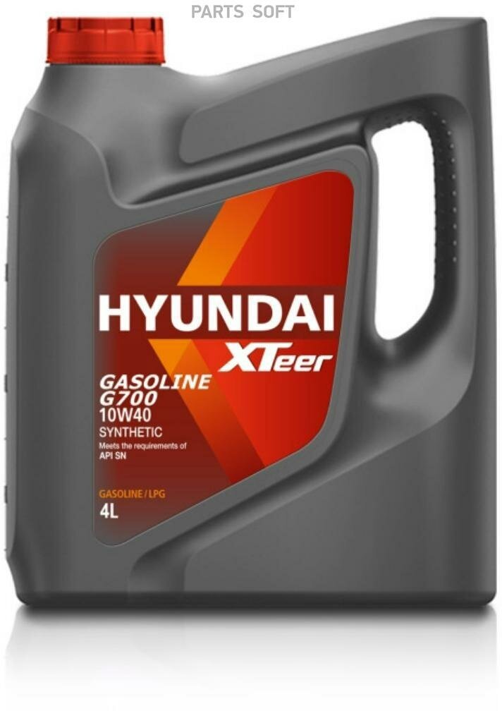 HYUNDAI-XTEER 1041014 Масо синтетическое моторное Gasoline G700 10W40 SN 4