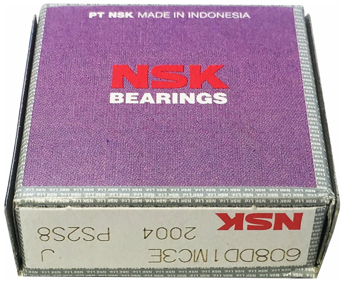 2 шт. Подшипник 608-2RS (180018) NSK (Япония). Made in Indonesia. Для самокатов, роликов, скейтбордов. ABEC-7.