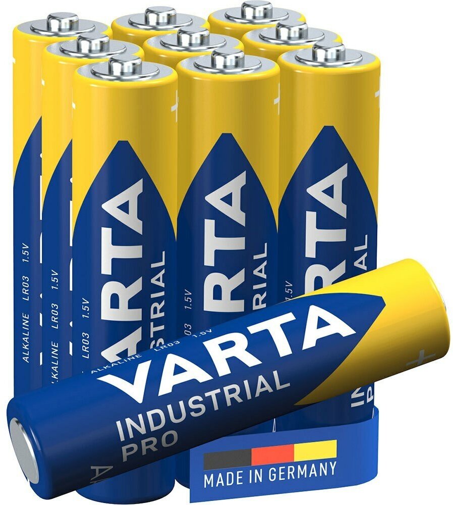 Батарейка AAA щелочная Varta Industrial PRO LR3 Box 10 в коробке 10