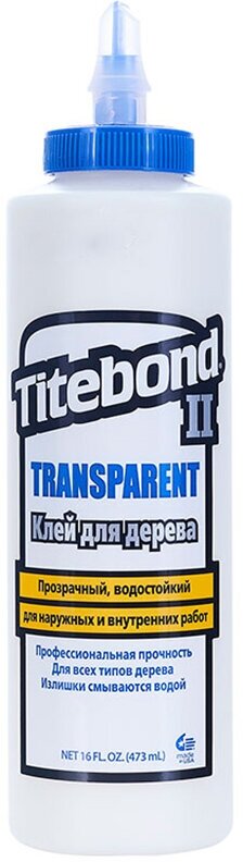 Клей ПВА Titebond II Transparent 112