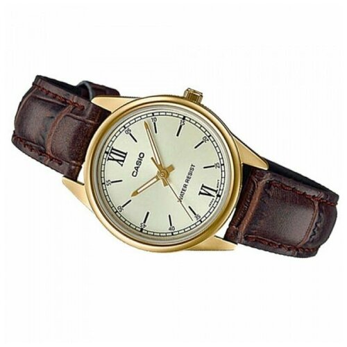Наручные часы CASIO LTP-V005GL-9B, золотой, коричневый
