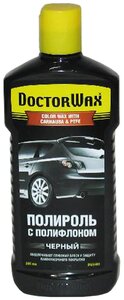 Фото Полироль для автомобиля (Автополироль для кузова) DOCTOR WAX / Made in U.S.A. / Черный полироль с полифлоном 300 мл. DW8401