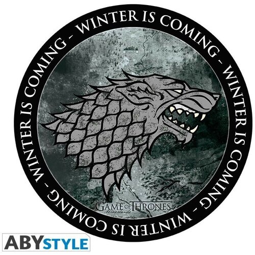 Коврик для мыши ABYstyle Game of Thrones (Игра Престолов) - Герб Старков (winter is coming) 