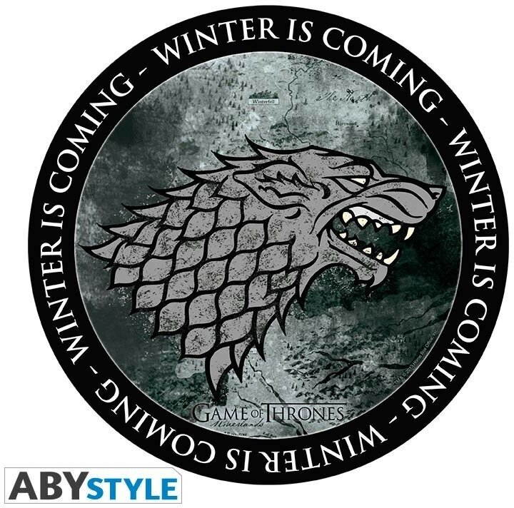 Коврик для мыши ABYstyle Game of Thrones (Игра Престолов) - Герб Старков (winter is coming)