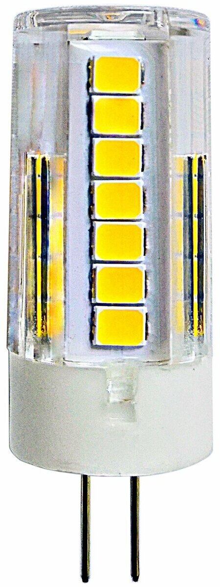 Светодиодная лампа капсульная G4 Белый теплый 5W UL-00006744 LED-JC-220/5W/3000K/G4/CL GLZ09TR